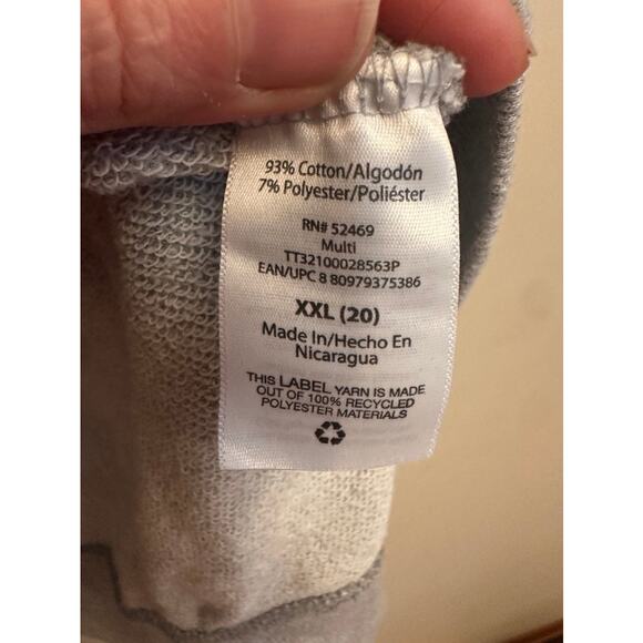 Time and Tru Camo Crewneck Sweatshirt XXL Green Gray - Picture 4 of 5